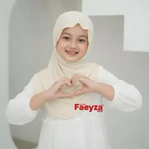 Faeyza Alwa - Jilbab Instan Bergo Jisso Huma Mleyot 2in1 Kerudung Bergo Anak 7-12 Tahun