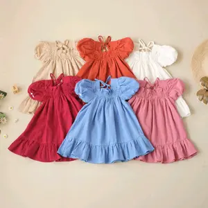 Babybenne - Dress Anak Perempuan (6 bulan - 7 tahun) Bahan Katun Linen Premium