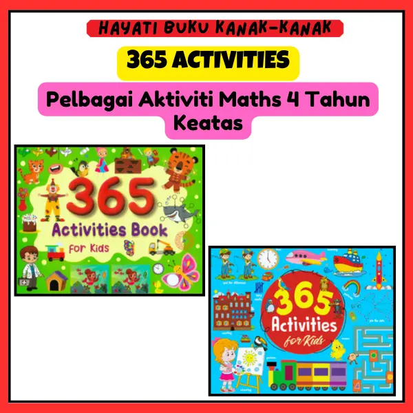 [HAYATI] 365 ACTIVITIES FOR KIDS 4 YEARS OLD ABOVE | BUKU PELBAGAI AKTIVITI MATHS | LANGUAGE | FUN LEARNING | Book | MIND TO MIND