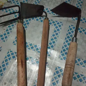 murah paket perkebun isi 3pcs alat pembersih rumput lumut gulma garuk cangkul mini wangkil bahan besi