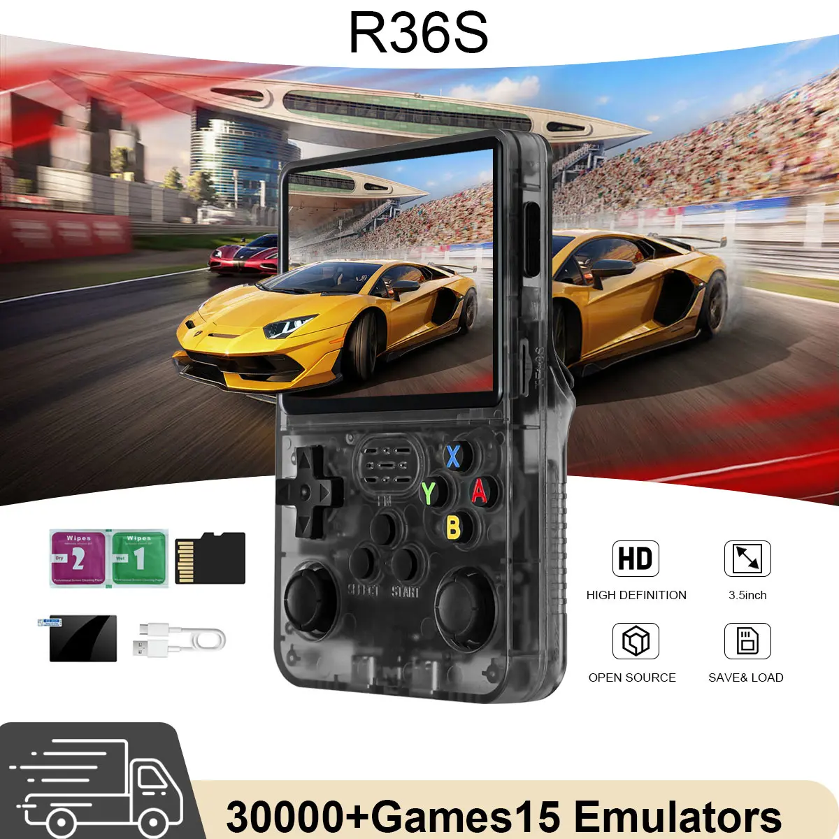 A Must For Home Leisure! R36s 3D Joystick 3.5-inch Display Can Be Connected To PK Together With Good Friends