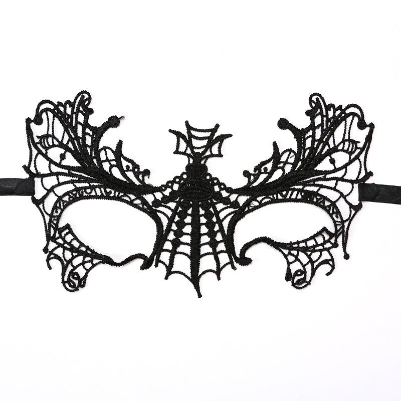 Product Introduction of 1 pc Black lace mask suitable for costume parties, dances, Halloween, Christmas, Venice parties 5