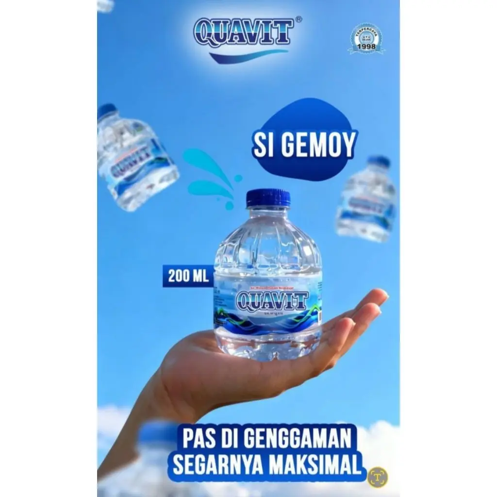 Air Mineral Cup Gelas 200ml Quavit - Botol Gemoy