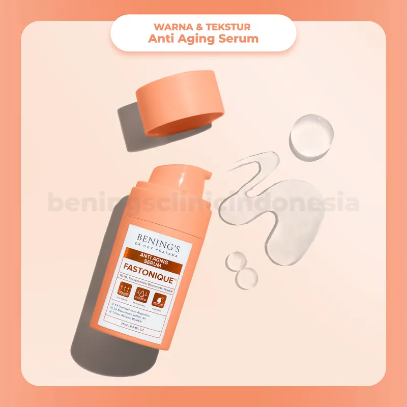 (Live Special dr. Oky Pratama) Bening's NEW Anti Aging Serum I Mengurangi Kerutan Wajah 6