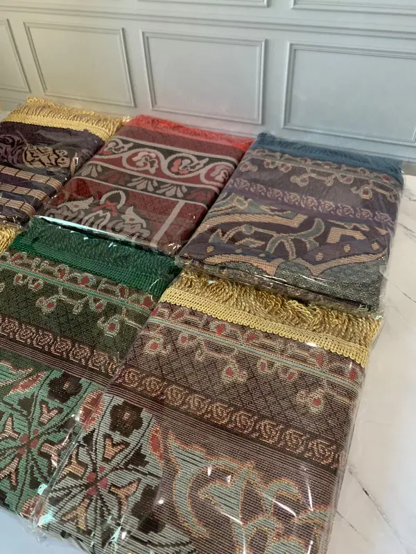 Sajadah Tas Travel Kain Polikatun Rajut Chenil Dewasa Besar Souvenir Oleh Oleh Haji Umroh Sajadah Turki 6