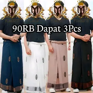 (TERLARIS) 3pcs 90rb Sarung Batik Dewasa Sarang Tawon ( Sarwon ) Viral Batik Pekalongan Muslim Pria Katun Polly Remaja Santi Motif Baru Lembut Nyaman