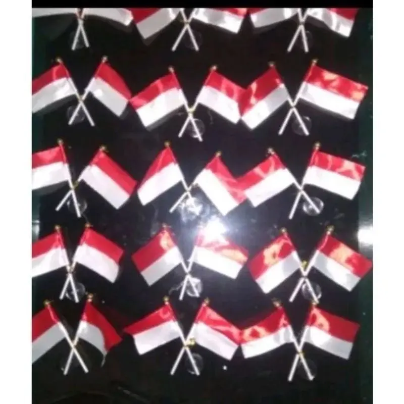 ￼Bendera Tangkai/bendera buat di kaca Accesoris Agustus murah meriah