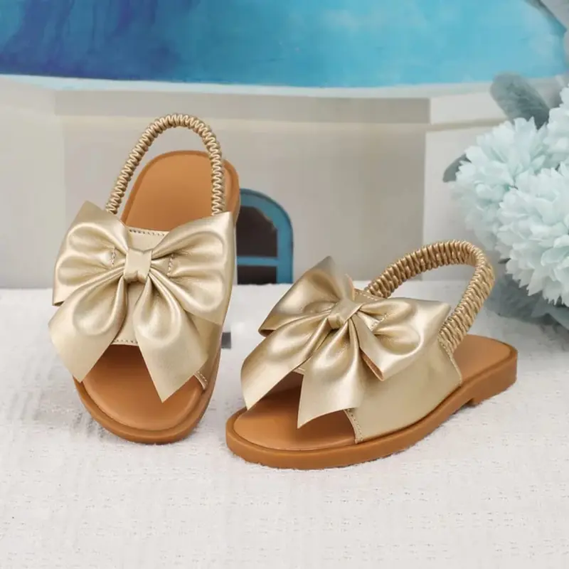 sandal anak perempuan motif terbaru /sandal slop anak  perempuan Fashion terbaru / sandal anak umur 6-9 tahun / sandal anak pesta / sandala anak perempuan slop / sandal anak perempuan motif pita / sandal anak perempuan premium 2