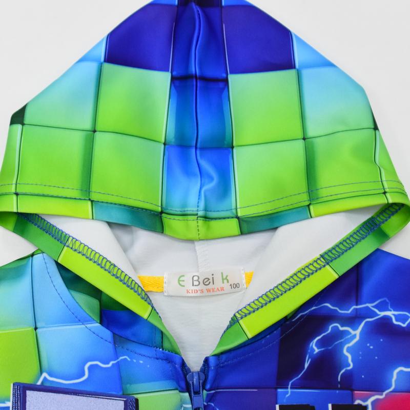 Product Introduction of Kids Skibidi Toilet Clothes Boys Jackets Children Hooded Zipper Casual Print Coat 4