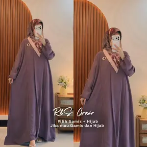 ELSIRA DRESS (GAMIS SAJA ATAU SET HIJAB) ELSIRA DRESS (GAMIS SAJA ATAU SET HIJAB)