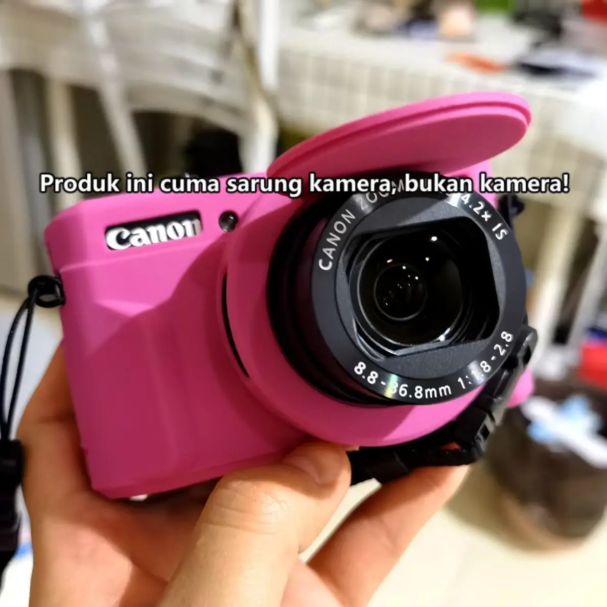 Kammom Softcase untuk G7X Mark II G7XII Case Silicone Premium Desain Trendy Anti Slip Pelindung Layar Gratis Kemasan Eksklusif Control untuk Kamera - Camera Case