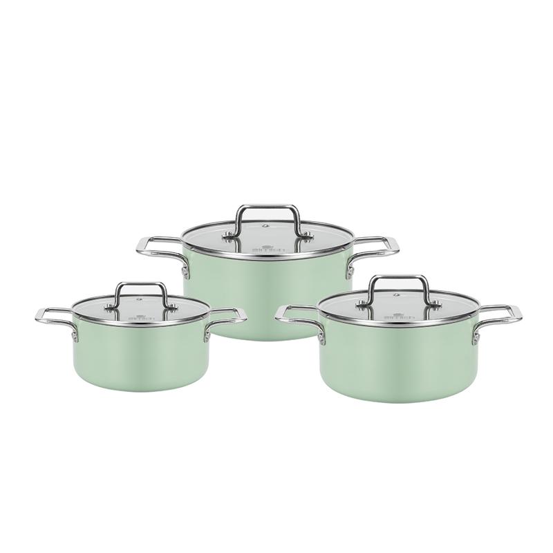  Bộ nồi chống dính Ceramic Elmich EL5241SK01 Size 18 20 24cm 