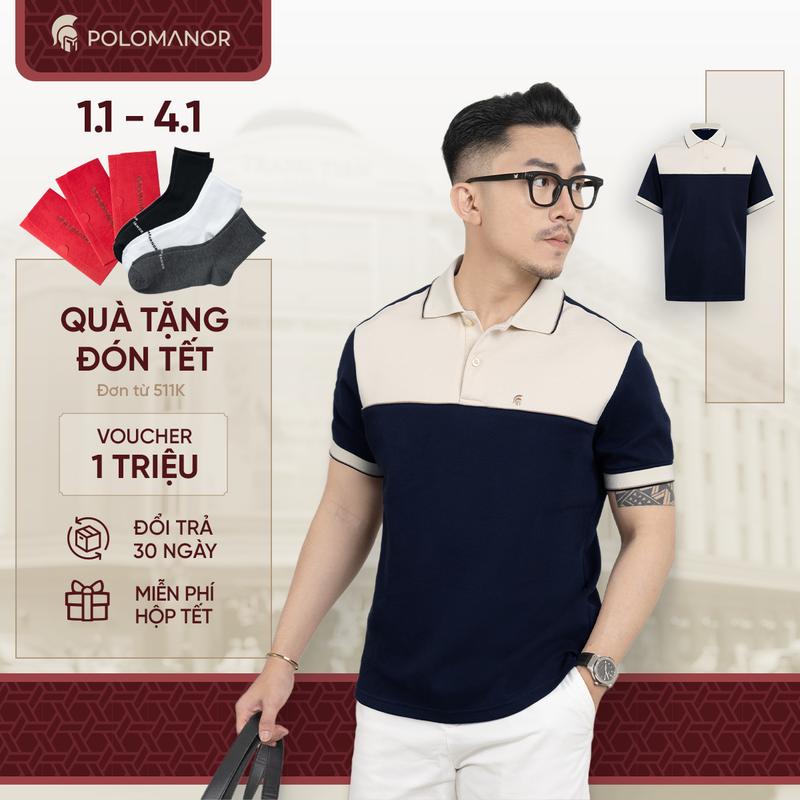  Áo polo nam cao cấp LOKI vải cá sấu cotton interlock thanh lịch sang trọng - POLOMANOR 