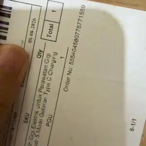 Alat Pembersih Gigi Elektrik Untuk Perawatan Gigi Harian di Rumah 5 Mode Getaran Type C Charging