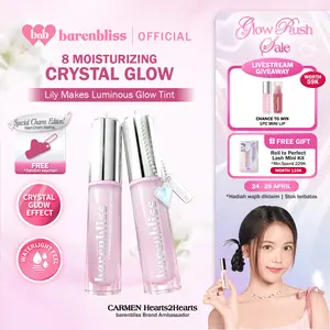 【LIMITED CHARM】BNB barenbliss Lily Makes Luminous Glow Tint 2.5 g | Liptint Ombre Glossy Melembapkan Anti Kering 8 Moisturizing Agents Vitamin E Hydrating Stain Ringan Alami & Kilau Tahan Lama 12 Jam Waterproof Transferproof Lipstick Lipgloss Lip Matte