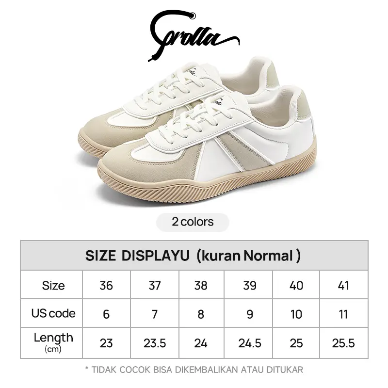 COROLLA Sanda Sepatu Olahraga Wanita Ringan Sneakers Sport Shoes Nyaman  Anti-Slip Outdoor Sepatu Cokelat 36（23cm）