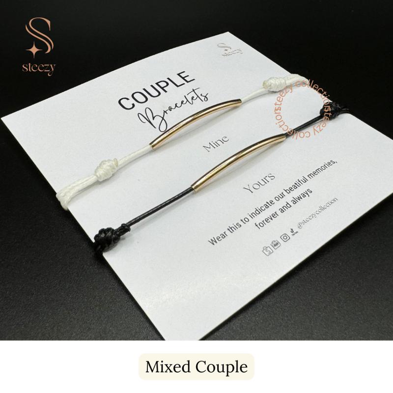 Soulmate Couple Bracelet by Steezy Collection / Gelang Tali/ Gelang Pasangan/ Gelang Couple Simple Polos / Gelang Mine & Yours gelang skena 2