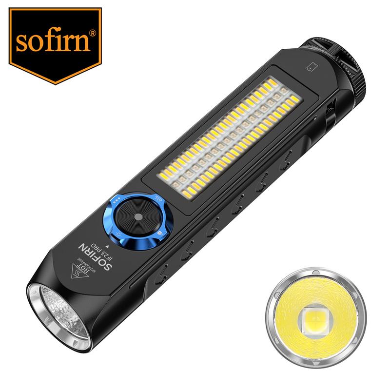 Đèn pin LED đa chức năng Sofirn IF23 PRO RGB 5000lm XHP70B 21700 pin 5V 3A USB C Có Thể Sạc Lại đèn pin có thể tháo rời Nguồn điện từ pin từ tính Đèn chính và bên Đèn chiếu sáng đầy màu sắc với chế độ đầy màu sắc