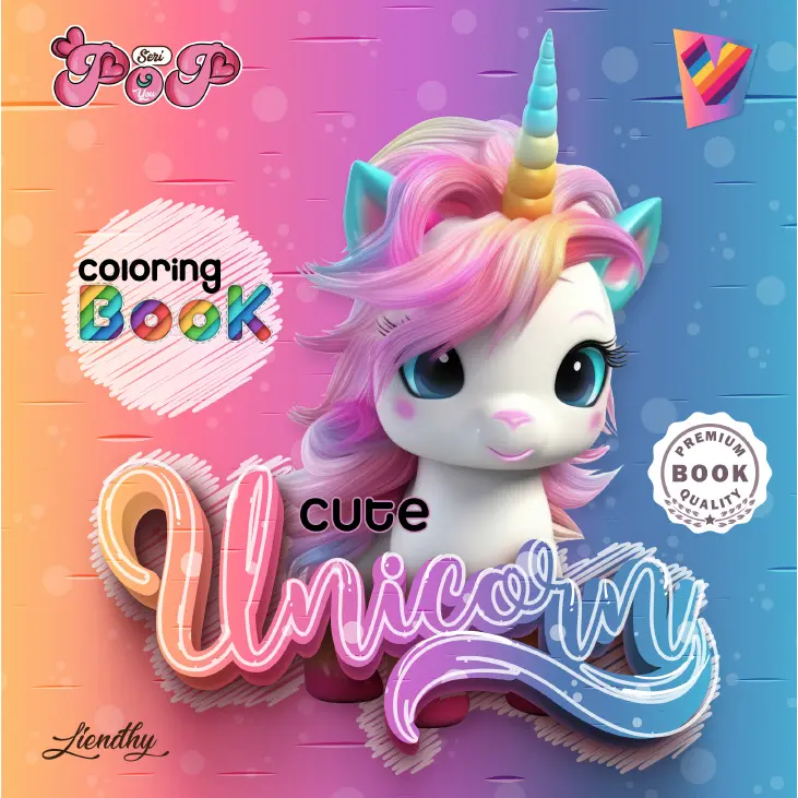 Cute Unicorn - Buku Mewarnai Anak