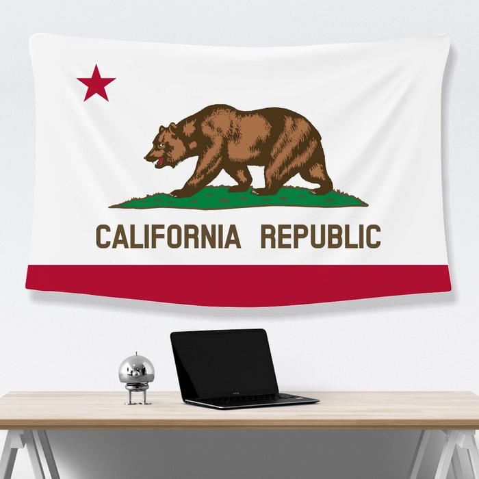 Gambar Poster Kain Flag California Republic | Dekorasi Ruangan \ Dekorasi Aestetik - California dari Boysmerch Kota Tasikmalaya 5 Tokopedia
