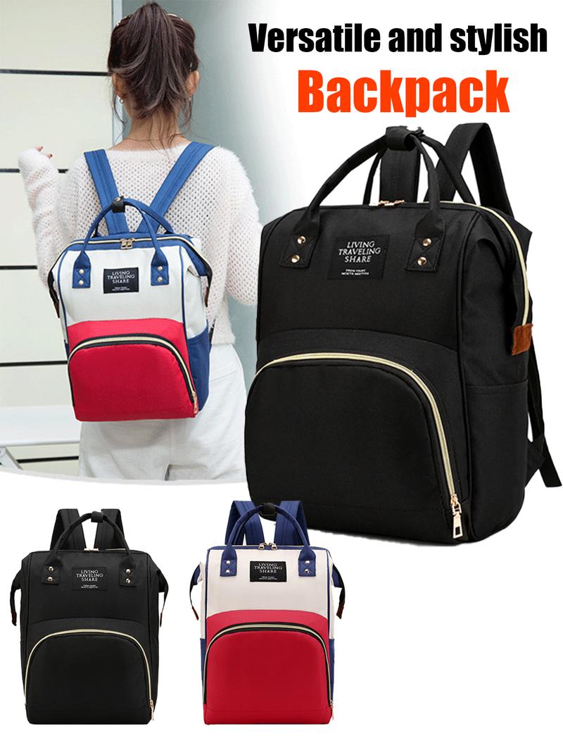 Product Introduction of 1 piece oxford cloth multifunctional changing bag large capacity fashion mother and baby bag outdoor travel backpack suitable for storage 0