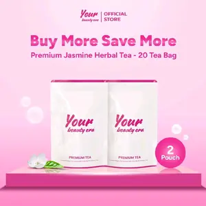 Your Beauty Era - 2 Pouch Isi 40 Tea Bag | Teg Hijau Melati Herbal Green