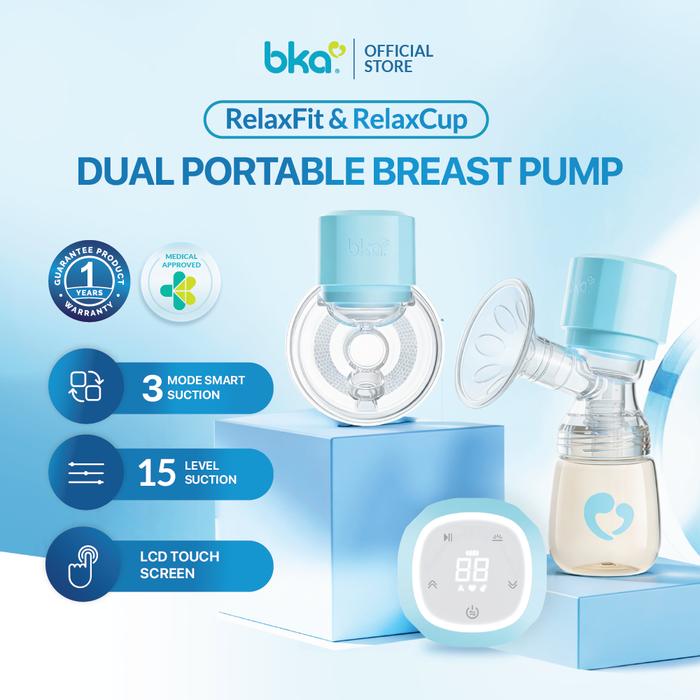 Gambar [NEW LAUNCH] BKA Dual Pump Electric Handsfree & Hands On Breast Pump RelaxFit RelaxCup| Pumping BKA| Pompa ASI Electric Medical Approved Kemenkes dari BKA Official_NEW Kota Bekasi Tokopedia