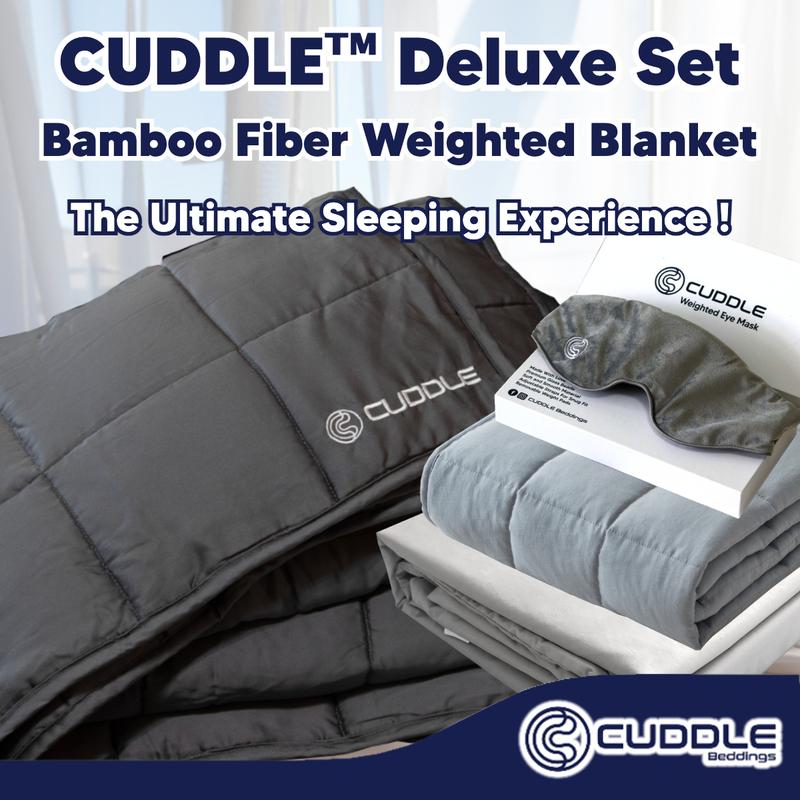 Cuddle Deluxe Set - Cool 2.0 Bamboo Fiber Weighted Blanket & - TikTok ...
