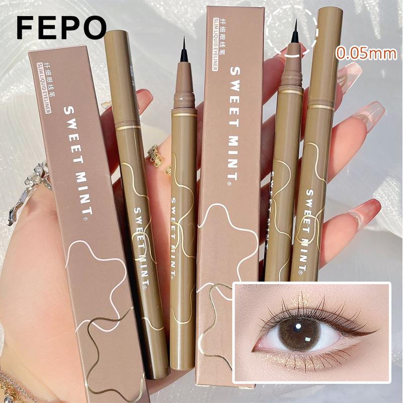 FEPO Bút kẻ mắt kiêm phấn mắt dạng lỏng  ánh ngọc trai lấp lánh trang điểm bắt sáng đa năng