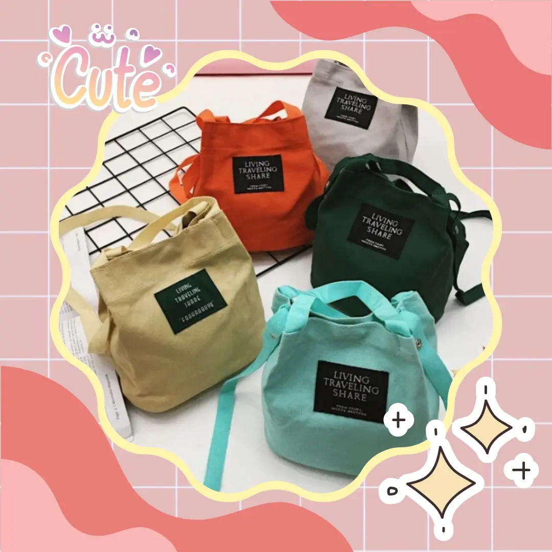 Tas Mini Sling ag Kanvas Lucu