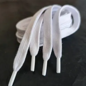 tali sepatu gepeng putih. lebar.1,2cm panjang 100 cm Shoe