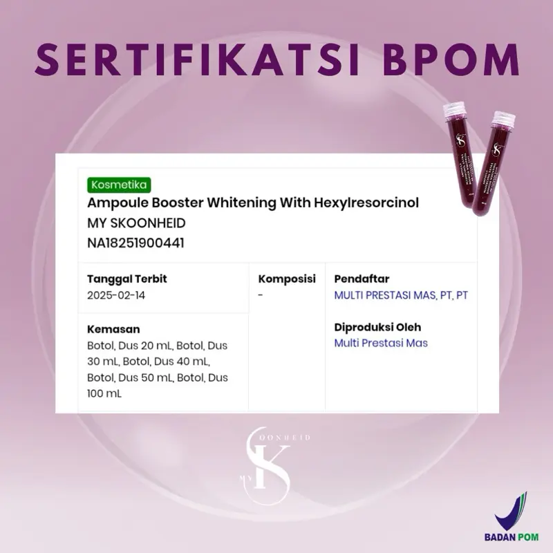 MY SKOONHEID| AMPOUL UNGU BOOSTER HEXYLRESORCINOL 6