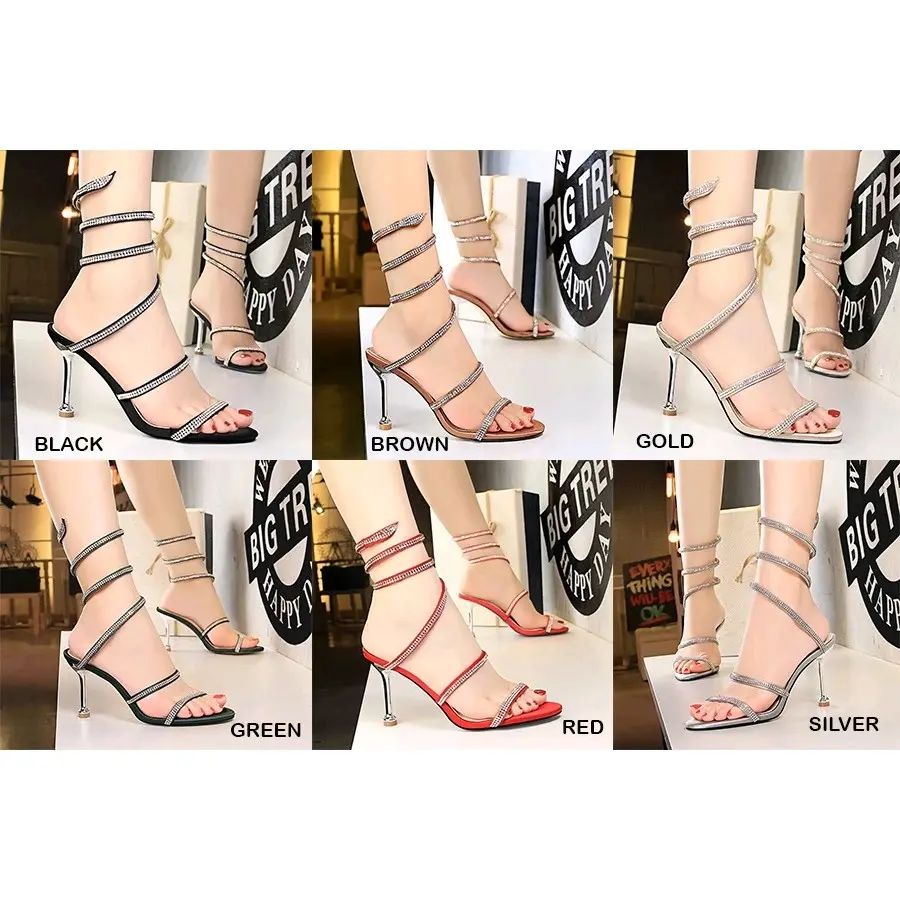 9cm] [20] Heels tali lilit  - Woman Heels BIG TREE Premium Import New  R20