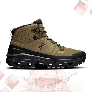 Sepatu Hiking pria On Cloud rock Mid Hunter Black Made In Vietnam sepatu gunung sepatu boots