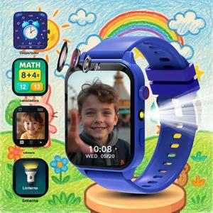 Reloj rastreador de actividad para niños de 3 a 14 años, reloj inteligente con podómetro, monitor de sueño, cámara y linterna led, juegos educativos