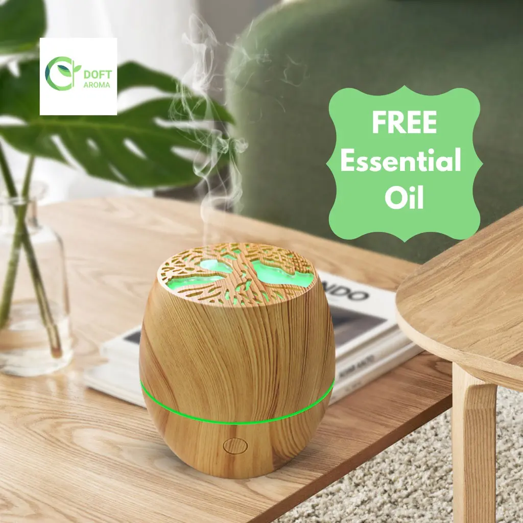 Ultrasonic Aroma Essential Oil Diffuser 120ml | USB Aroma Diffuser | DOFT Aroma