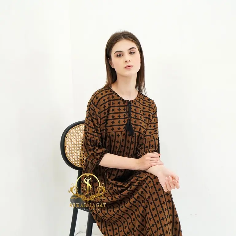 Sekar Jagat Collection – Dress Matrix Rayon Premium | Adem, Nyaman & Stylish – Dress Terbaru 2025 1