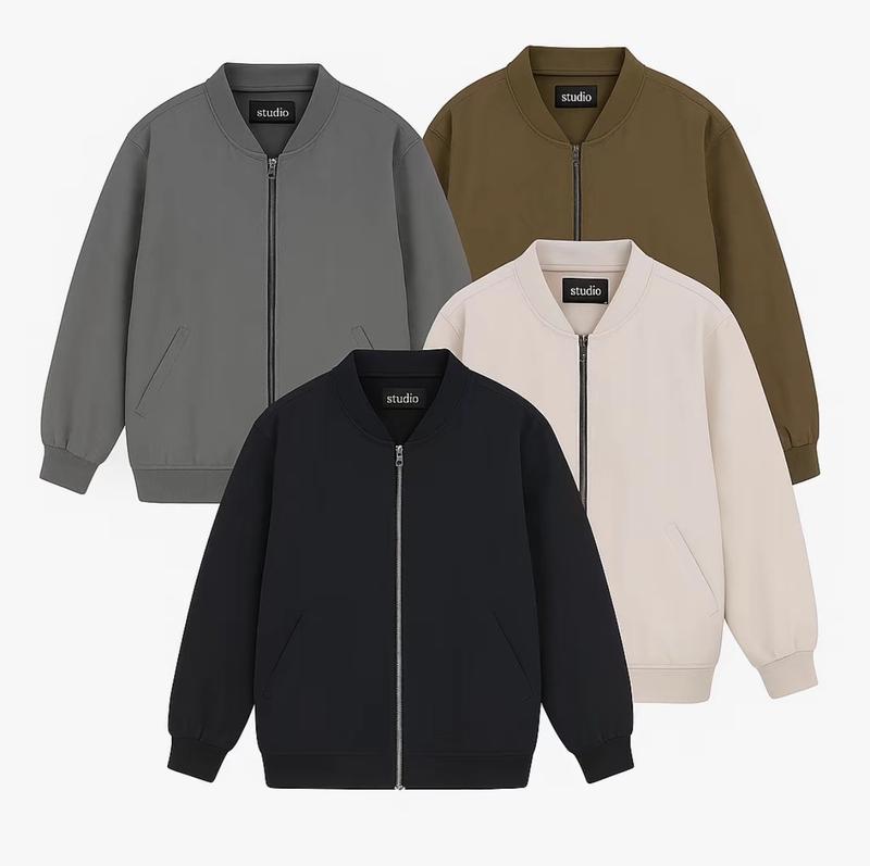  Áo Bomber Jacket gió dù hai lớp trượt nước cản gió chống tia UV Nam nữ - Menwear jacket 