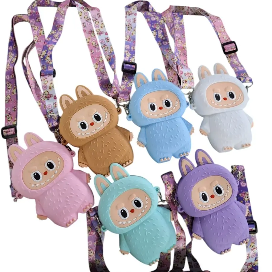 Tas Labubuy Selempang Viral Tas Motif 3D Rubber Sebaguna dan Tahan Air