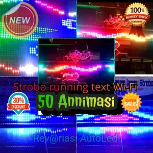 Lampu Strobo 5baris Running Text Original Versi Baru untuk Kendaraan - Modul Mudah Digunakan Car