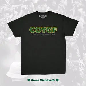 Kaos COYGF Come On Your Green Force, Kaos persebaya, kaos bonek, kaos ultras persebaya, kaos casual persebaya, kaos persebaya reflektif,  kaos bonek menyala
