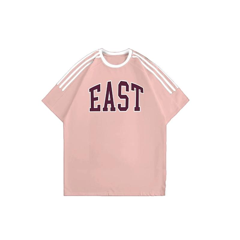 JOY FASHION Kaos Lengan Pendek Unisex Garis Tiga Motif Basic East Style - Bahan 100% Cotton Adem & Nyaman Dipakai! 7