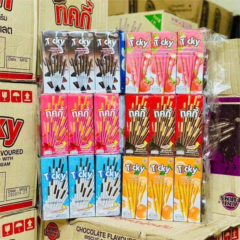 [LỐC 13 HỘP] BÁNH QUE TICKY THÁI LAN [ MIX ĐỦ VỊ ] [COMBO 6 HỘP ...