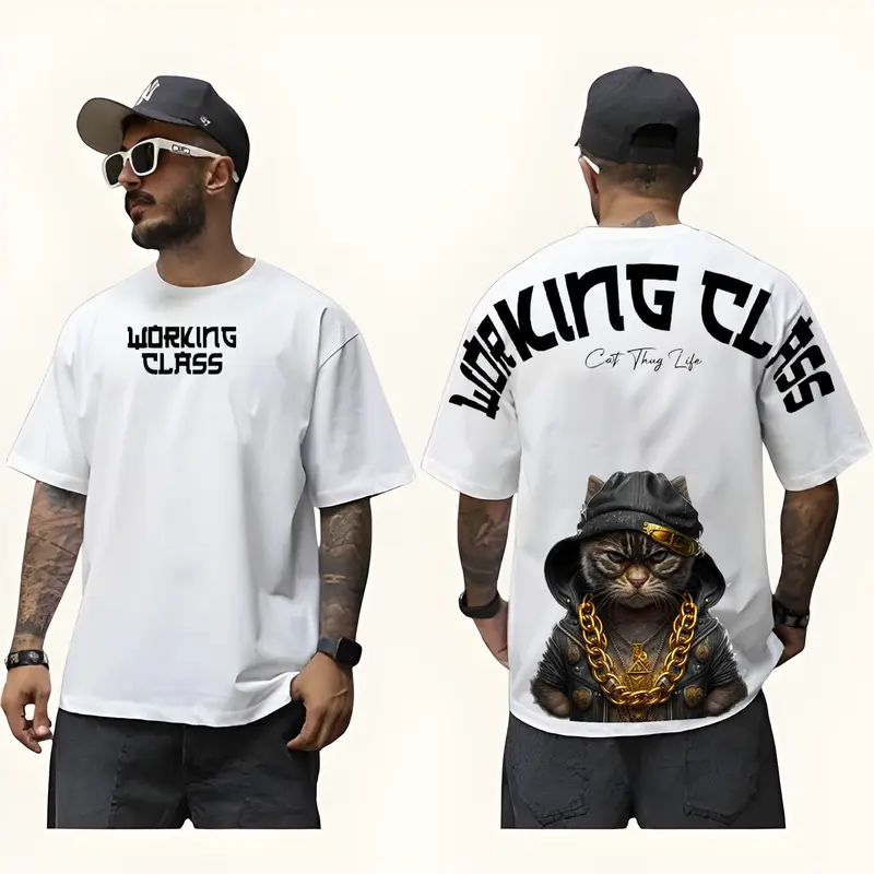 Baju Kaos Tshirt Distro Cowok & Cewek Lengan Pendek Motif Sablon Lengan Working Class Keren Cod Flash Sale Katun Combed 30s Lokal Lembut 1