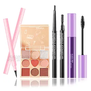 【4-ITEM】Makeup Set Eyes Paket Kosmetik Kecantikan Rias Mata Mascara aisedo Eyeliner