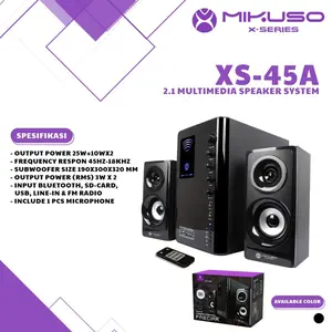 Speaker Bluetooth Mikuso Fredirk XS-45A Subwoofer Wireless