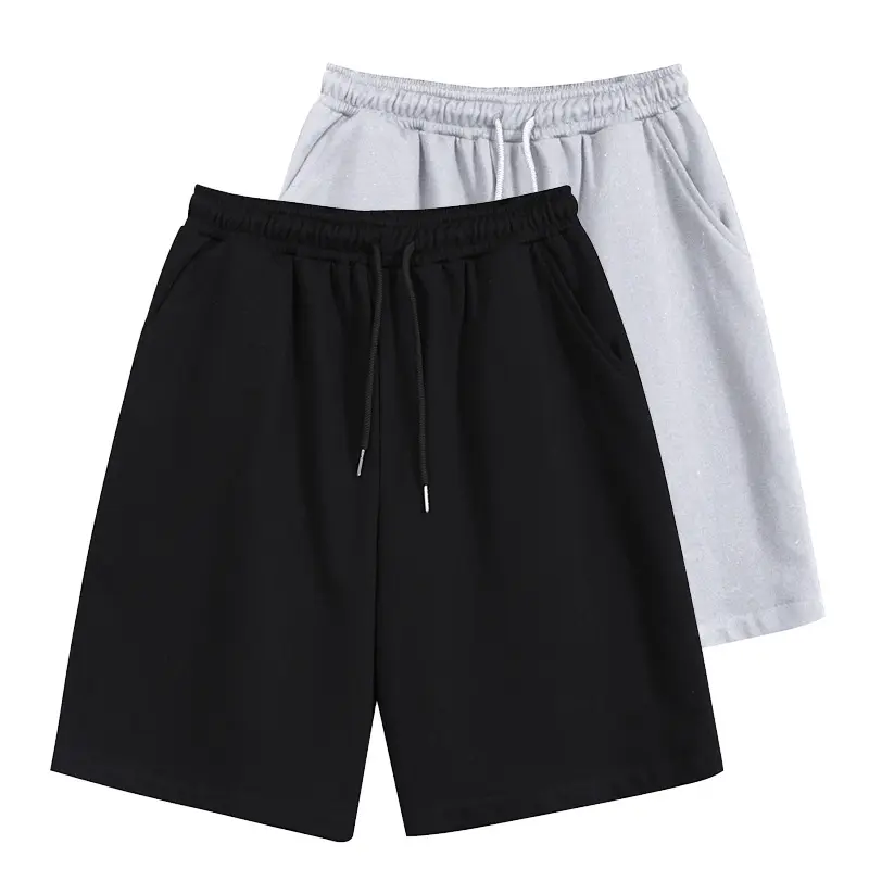 Shorts for men's summer thin and loose oversized trendy casual beach pants, elastic running and fitness sports pants Menswear Lingerie Trouser Human Tropical Beige Plain