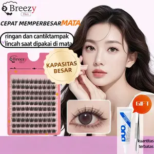 Breezy Bulu Mata Panjang Lentik Wajib Untuk Sehari hari dan Kerja Bulu Mata Segmen Pemula Pun Bisa Dapat Hasil Natural Seperti Asli Bikin Mata Besar Hilangkan Kesan Mata Kecil Bisa Dipakai Ulang Lengkap Lem dan Pinset Eyelash Bulumata Eye Wajah