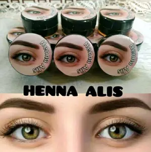 Hena Alis Free Kuas/TaTo Alis/Hena Alis  TAHAN LAMA/Eyebrow Waterproof