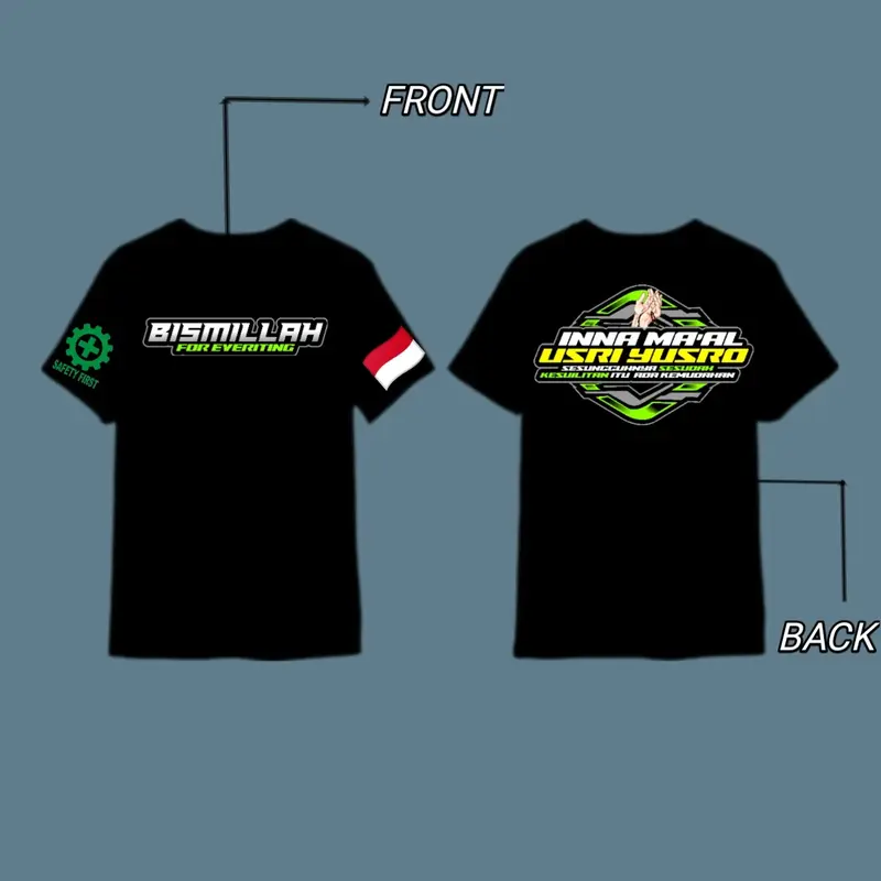 KAOS INAMAAL US’SRIYUSRO - KAOS Pria BISMILLAH 0